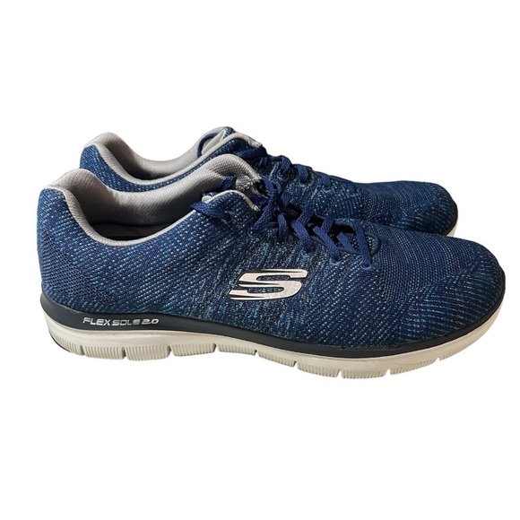 Skechers Men's Track Front Runner Lace-up Sneaker Oxford  Size 13 Navy - Picture 1 of 7